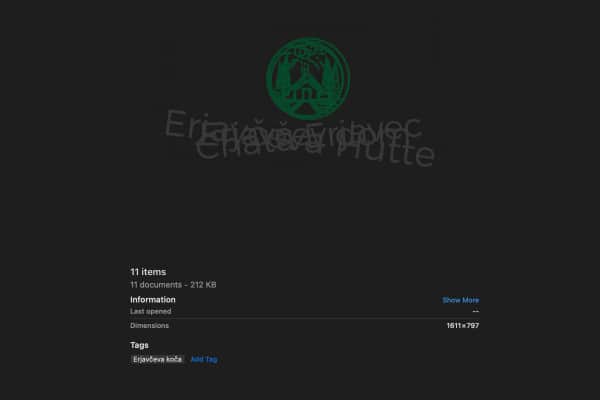 Erjavčeva fjällstuga logotyp