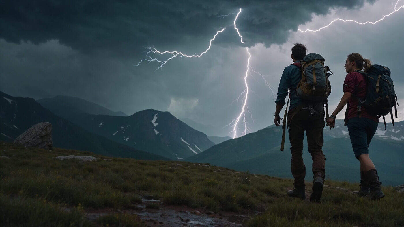 Hur stor är risken att träffas av blixten och hur kan man vara säker i bergen?